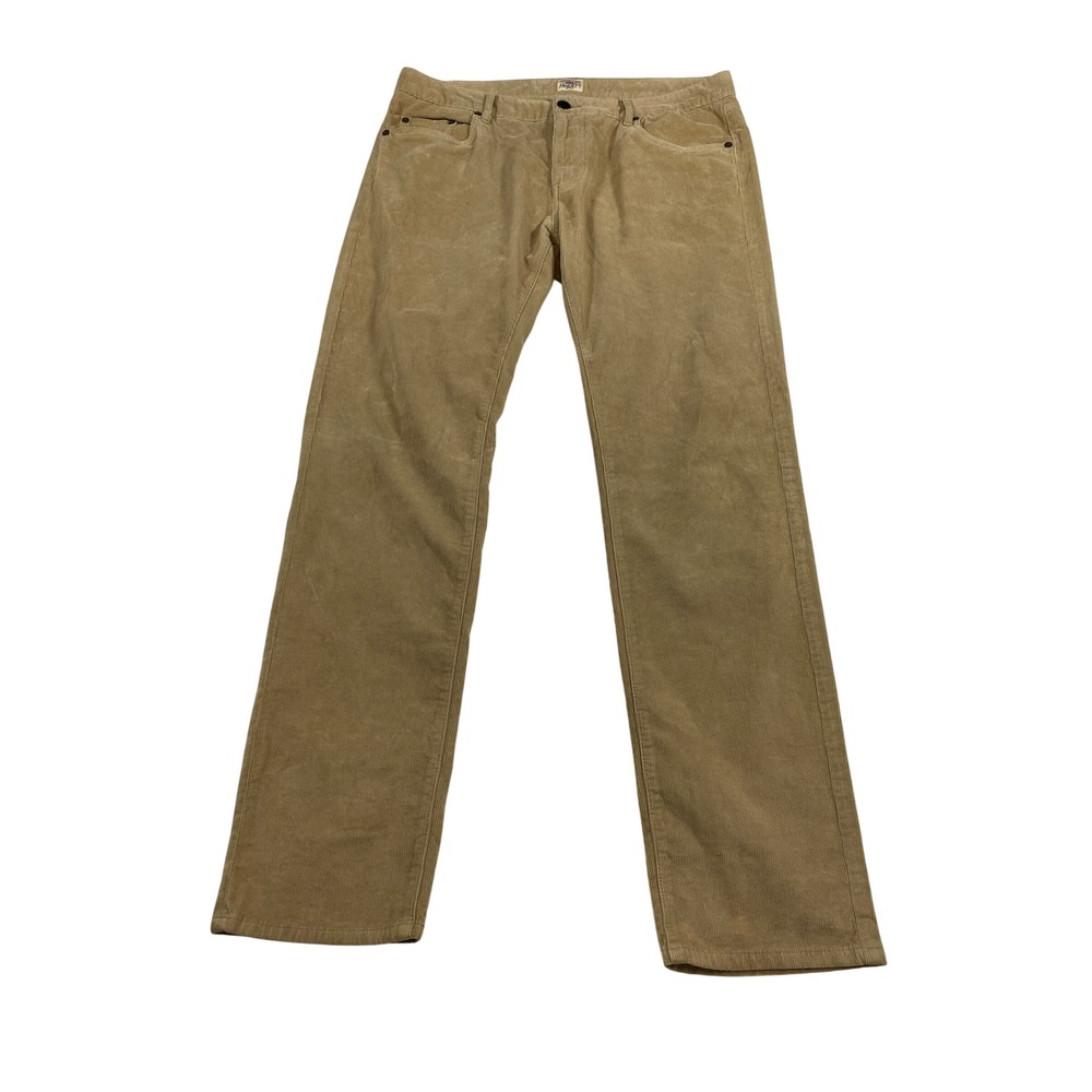 Faherty Brand Mens Tan‎ Khaki Corduroy 5-Pocket Straight Leg Pants